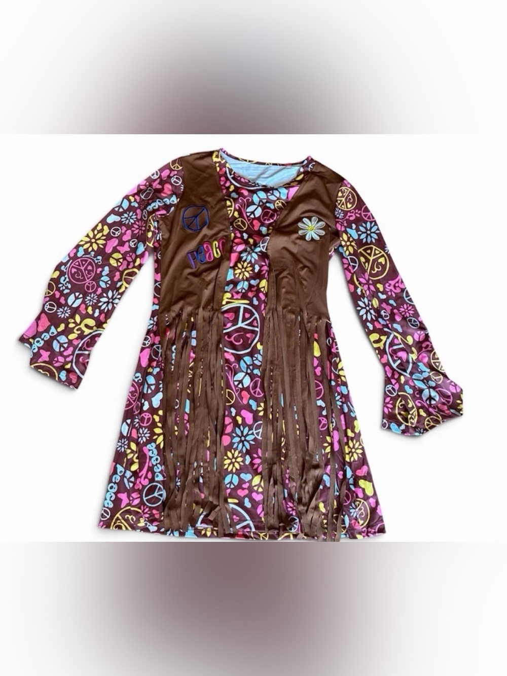 Met - Hippie flower girl dress costume. Great for Halloween.